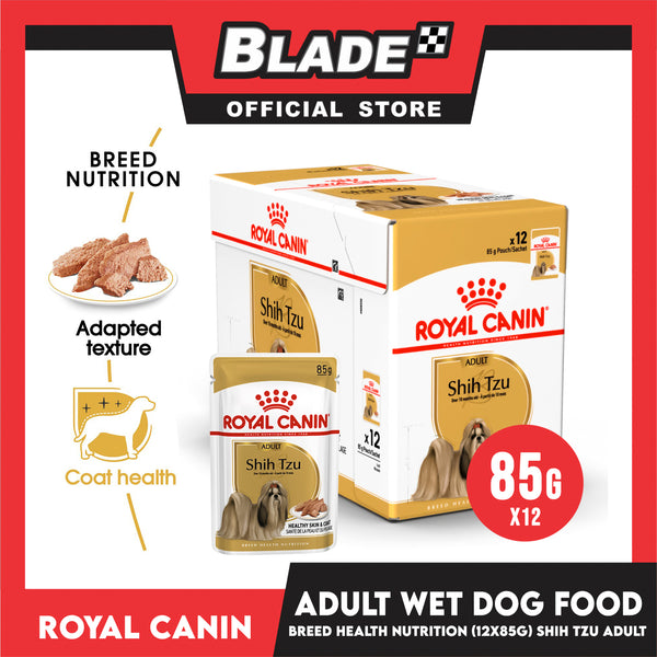 Royal Canin Shih Tzu Adult (85g x 12 ) Wet Dog Food - Breed Health Nutrition