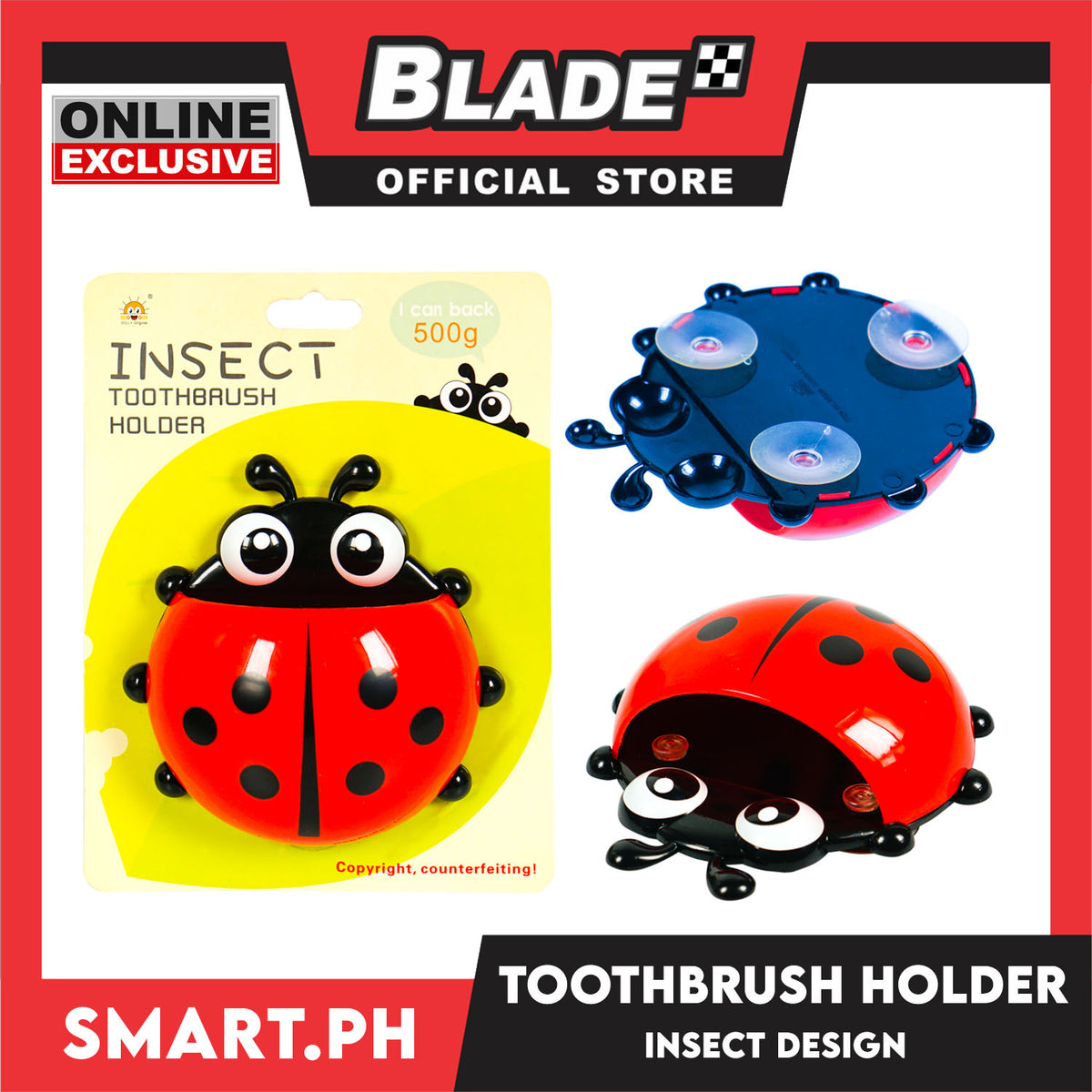Gifts Toothbrush Holder Insect Design RB228 (Assorted Designs and Colors)