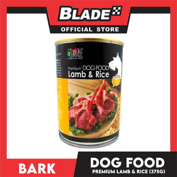 Bark Premium Dog Food Lamb & Rice 375g