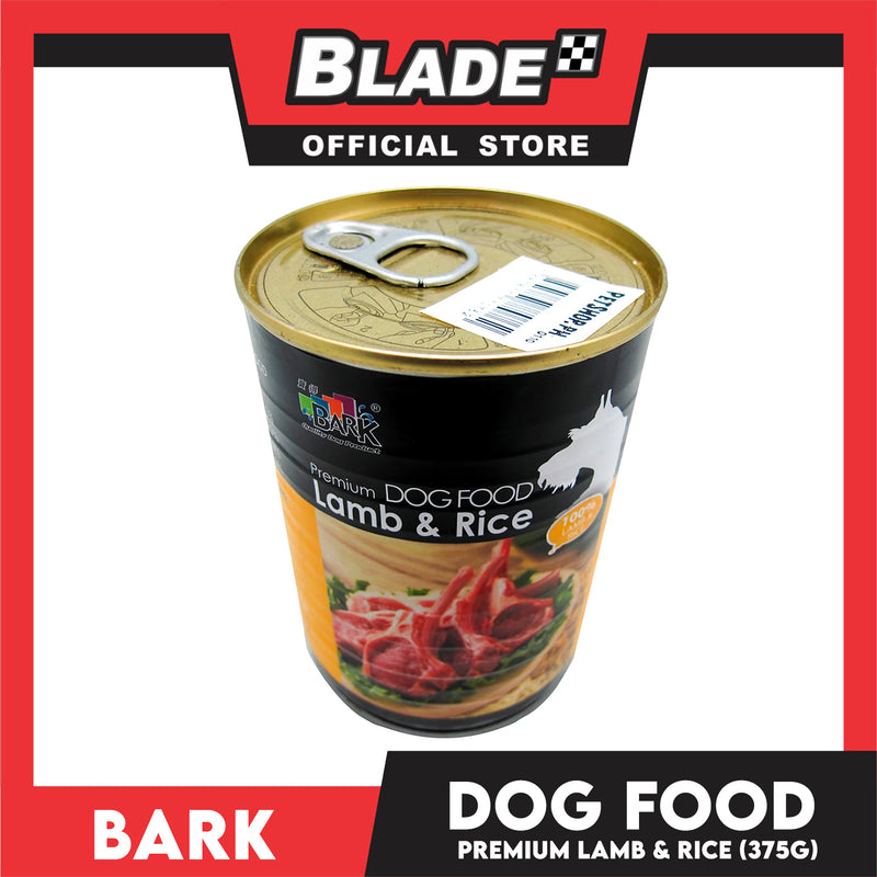 Bark Premium Dog Food Lamb & Rice 375g