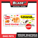 Ono Pets Wood Flakes Shavings Lavender ON09 500g for Small Animals