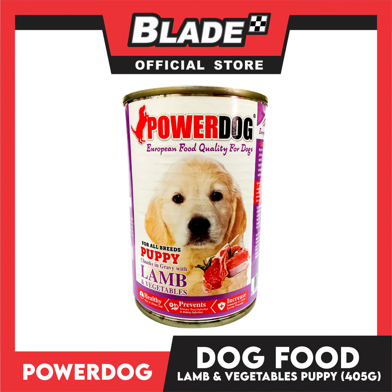 PowerDog Lamb and Vegetables for All Breeds Puppy 405g Wet Canned Dog Food
