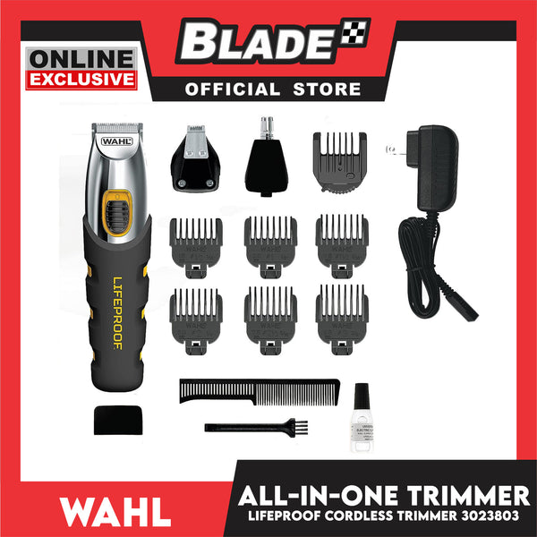 Wahl All in One LifeProof Cordless Rechargeable Hair, Beard and Nose Hair Trimmer for Men 3023803