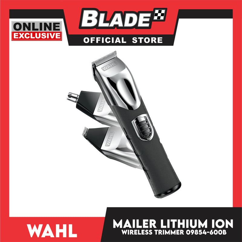 Wahl All in One Lithium-Ion Cordless Rechargeable Trimmer Hair, Beard and Nose Hair Trimmer for Men 09854-600B