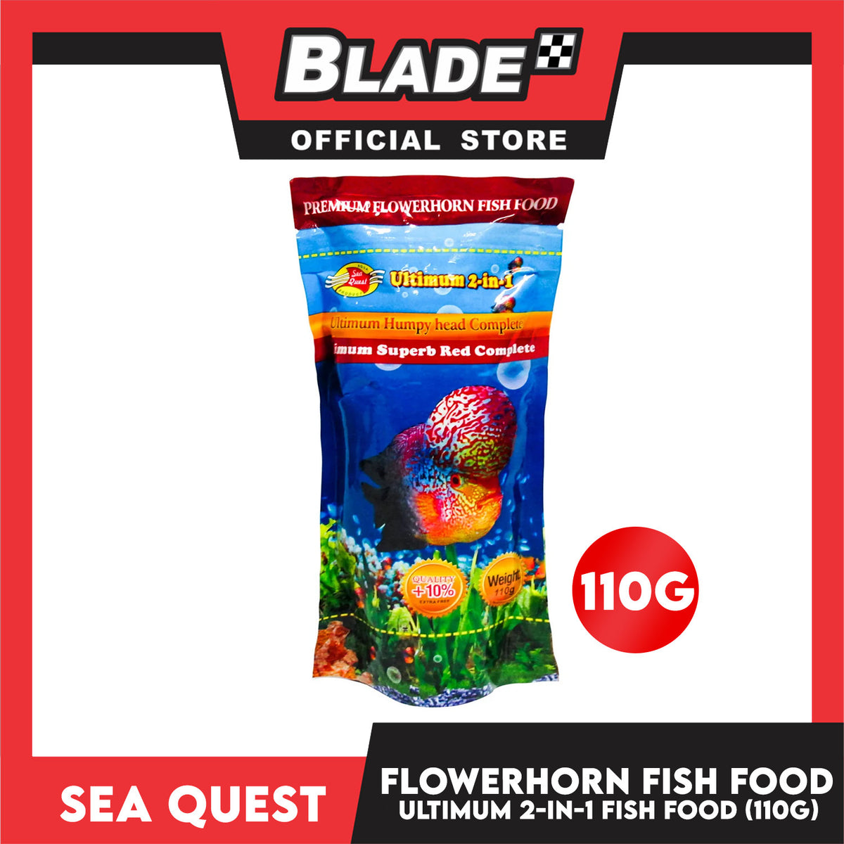 Sea Quest Flowerhorn Food 110G