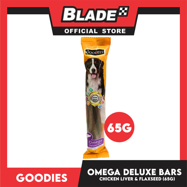 Goodies Omega Deluxe Bar Chicken Liver and Flaxseed Dog Treat 65g