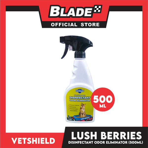 Vetshield Cat Litter Box Disinfectant Odor Eliminator Lush Berries 500ml