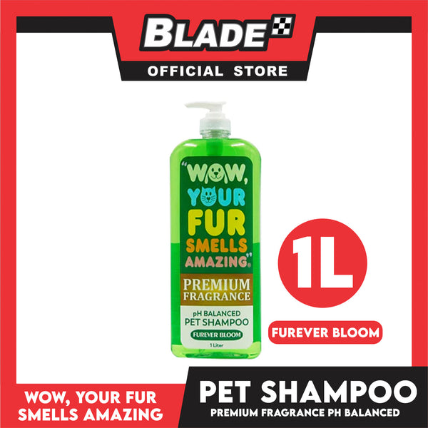Wow, Your Fur Smells Amazing, Premium Fragrance pH Balanced Pet Shampoo 1L (Furever Bloom)