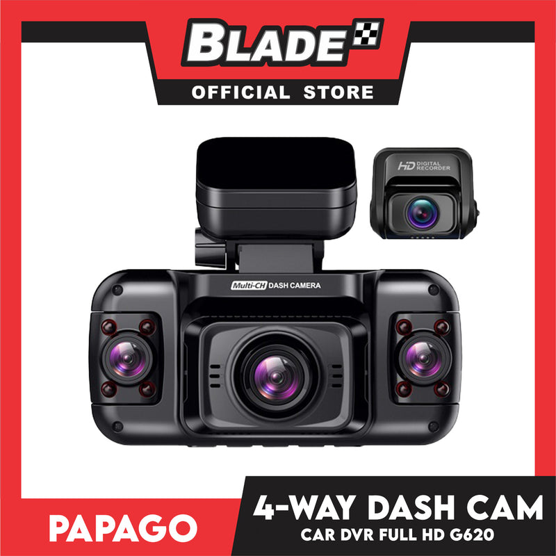 Papago Car DVR G620 4 Way Camera Full HD – blade.ph
