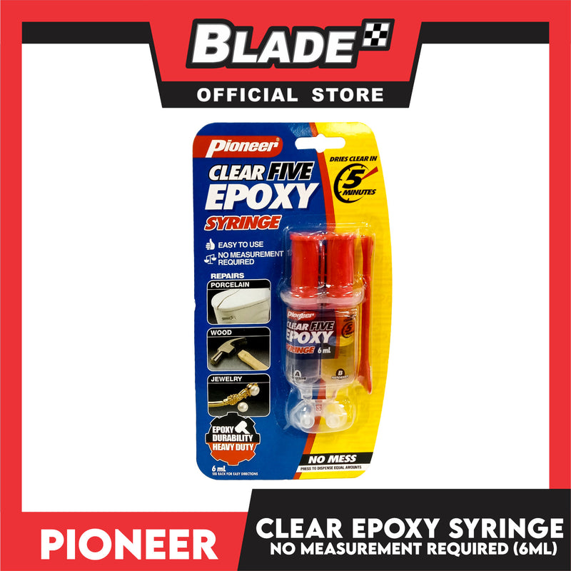 Pioneer Clear 5 Epoxy 6ml Syringe