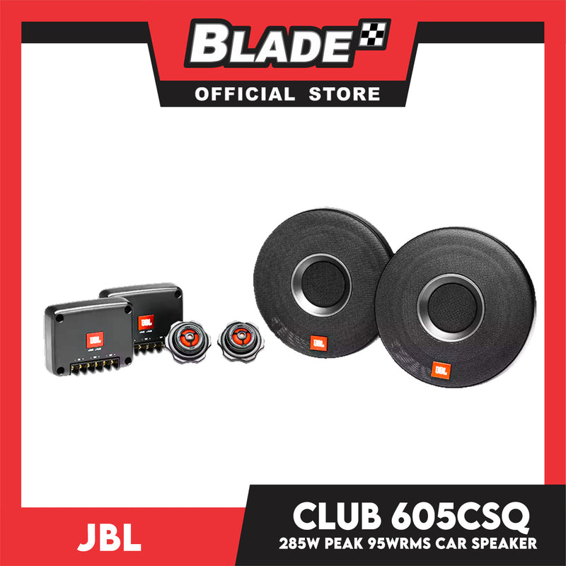JBL Club 605CSQ 6-1/2'' (160mm) 2-way Car Speaker 95W RMS 285W Peak