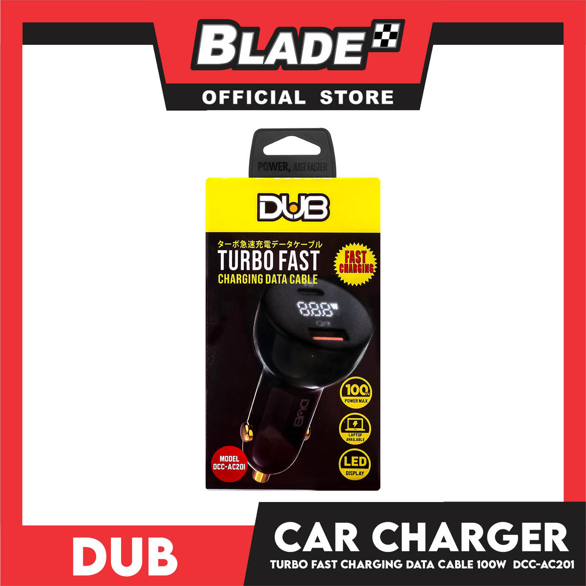 Dub Turbo Fast Car Charging Data Cable 100W DCC-AC201