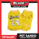 Pet Sando Basketball Jersey Yellow (Extra large)
