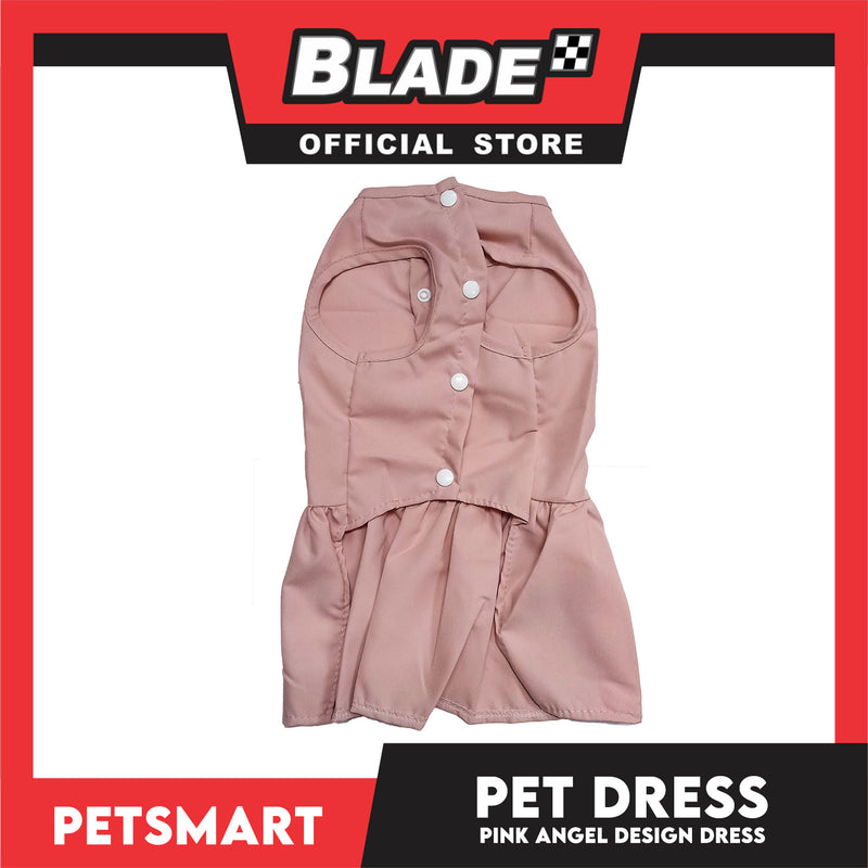 Pet Dress Pink Angel Design (Medium) Pet Clothes