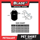 Pet Shirt Blue Color Bite Me Design (Large) for Cats and Dogs